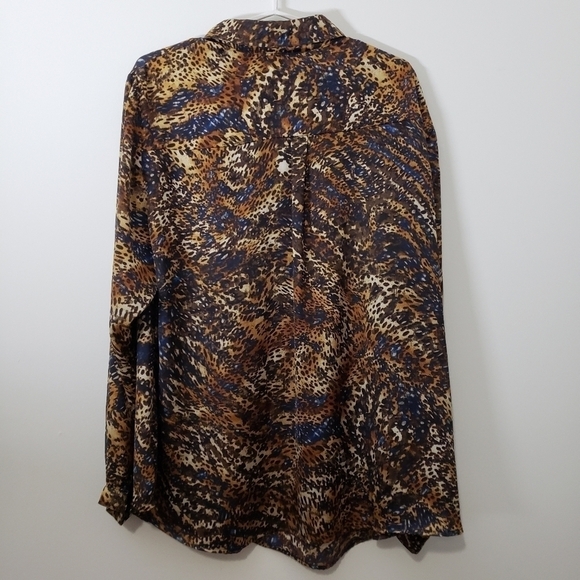 conrad C long sleeve button front blouse size 1x - Picture 5 of 6